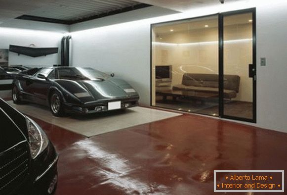 Izjemna garaža za luksuzne avtomobile