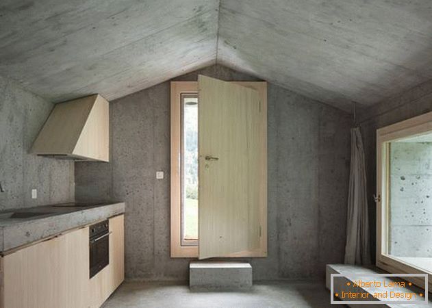 Betonska hiša v minimalističnem slogu