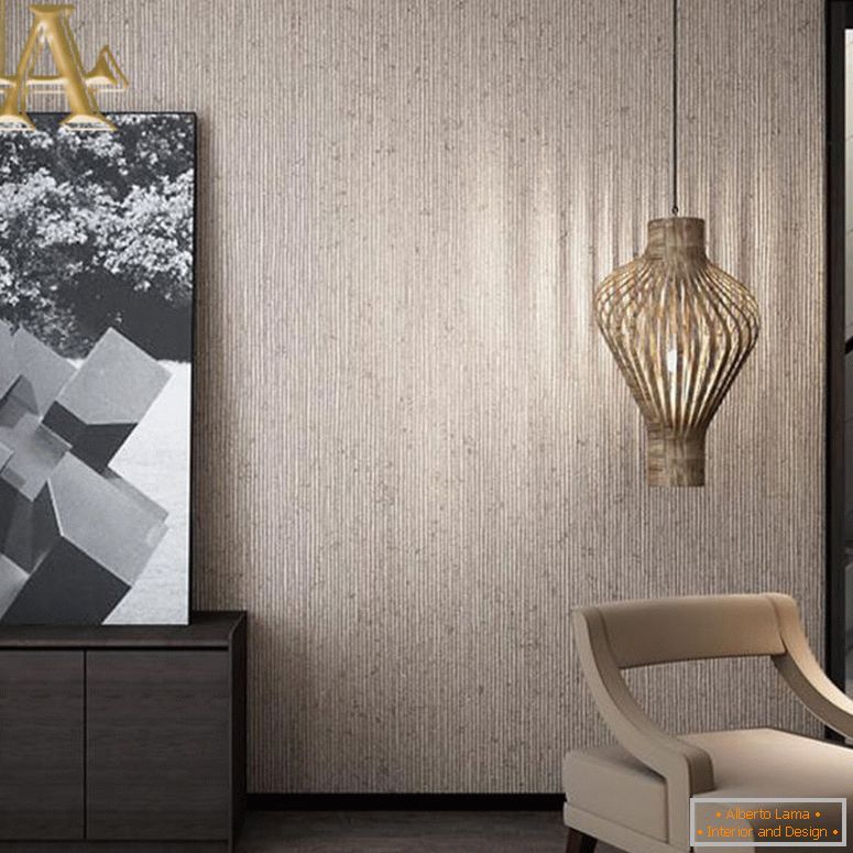 vintage-beige-brown-vertical-striped-wallpaper-spalnica-dnevna soba-dekor-preprosta-papir-art-wall-strip-wallpaper-design