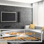 Črno-bela dnevna soba - 55 fotografij nenavadnih rešitev za