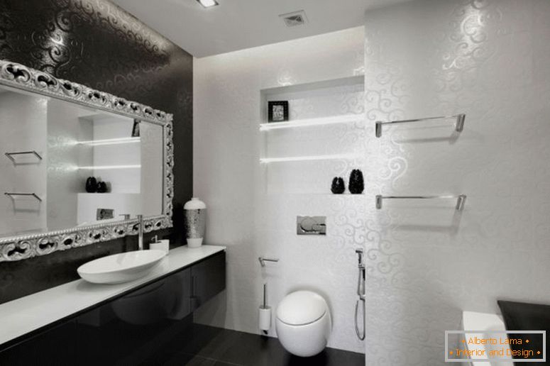 enchanting-white-wall-painted-kopelroom-with-free-standing-vanities-also-built-shelves-cabinet-over-toilet-as-decorate-small-space-mens-black-and-white-kopelroom-decoration-ideas-2
