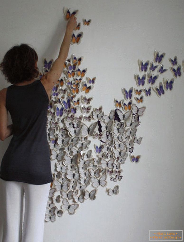 Lepite metulje do stene