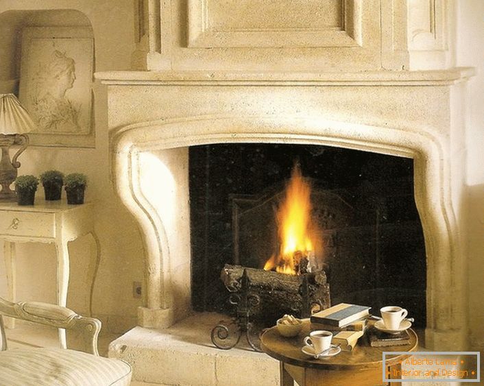 Celoten plinski kamin kot hišni projekt. Dekorativni dnevniki dajejo kaminu avtentičnost živega ognja iz drva.