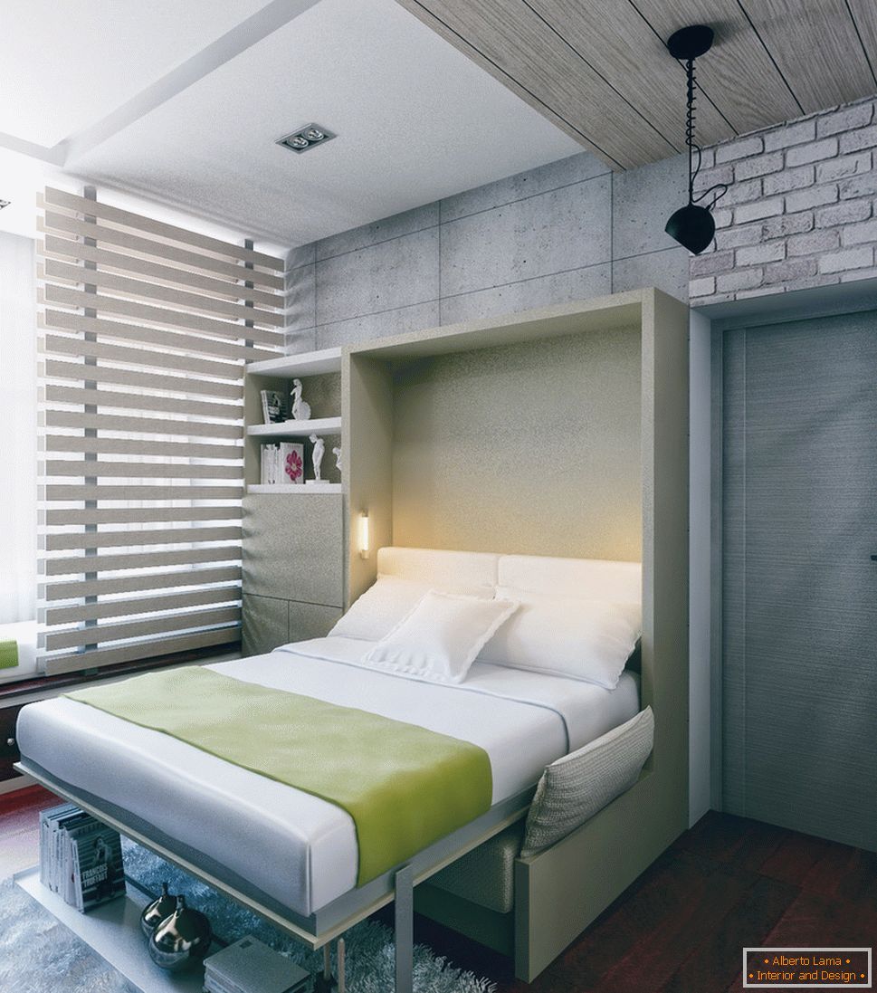 Rollaway postelja v majhnem stanovanju