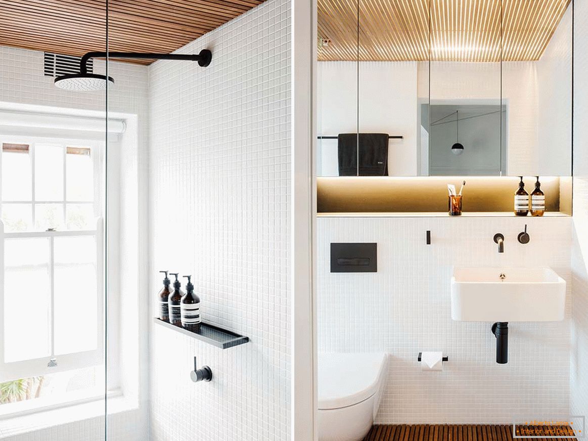 Notranjost majhnega stanovanja v Sydneyju - ванная