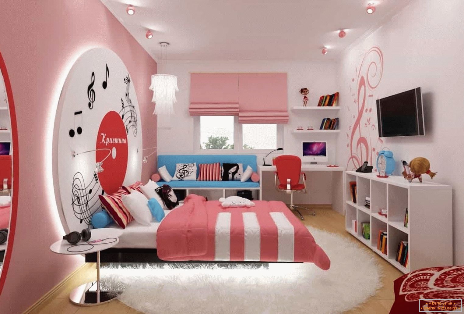 Soba v roza barvah