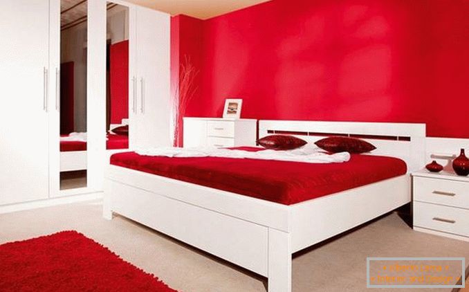 rdeča spalnica design, fotografija 12