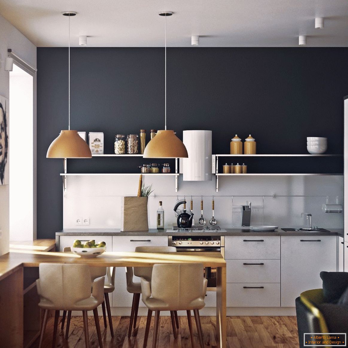 Kuhinja-dnevna soba design