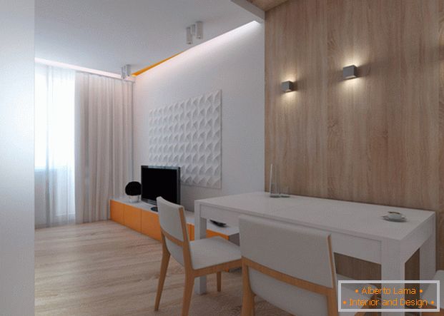 oblikovanje majhnega studio apartmaja 25 кв м 