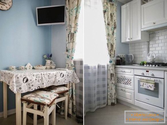 Udobna in lepa majhna kuhinja 6 m2 - 40 fotografij
