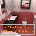 Dvobarvna kopalnica design