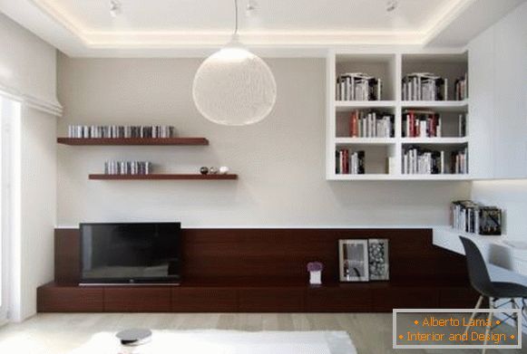 Sodobne dizajnerske ideje za enosobno stanovanje 40 m2