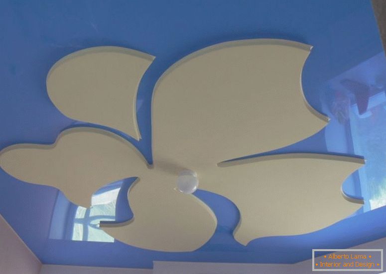 Oblikovanje stropov iz mavčnih plošč - 140 fotografij idej