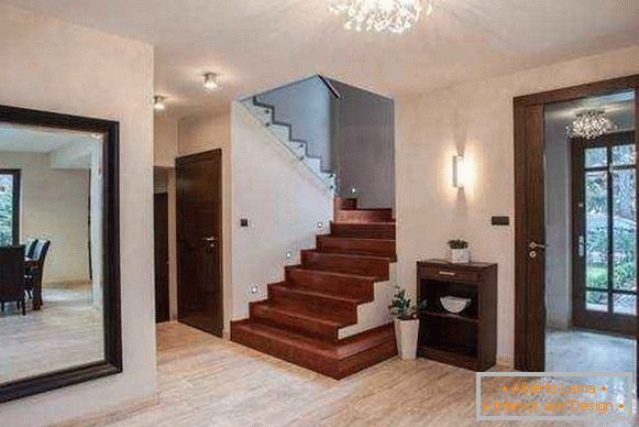 zasnova hodnika v zasebni hiši s stopniščem, fotografija 17