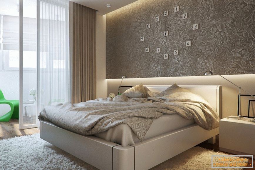 Moderna spalnica v apartmaju