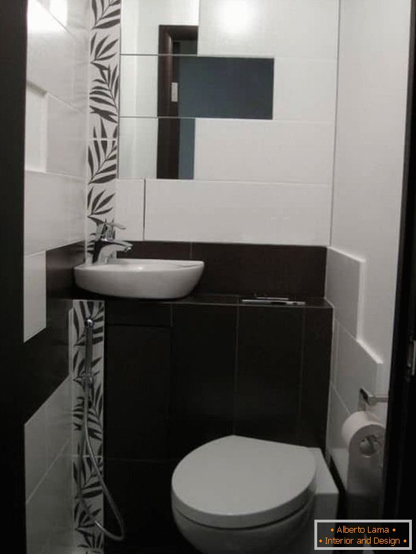Toalet v hi-tech slogu s higienskim prho