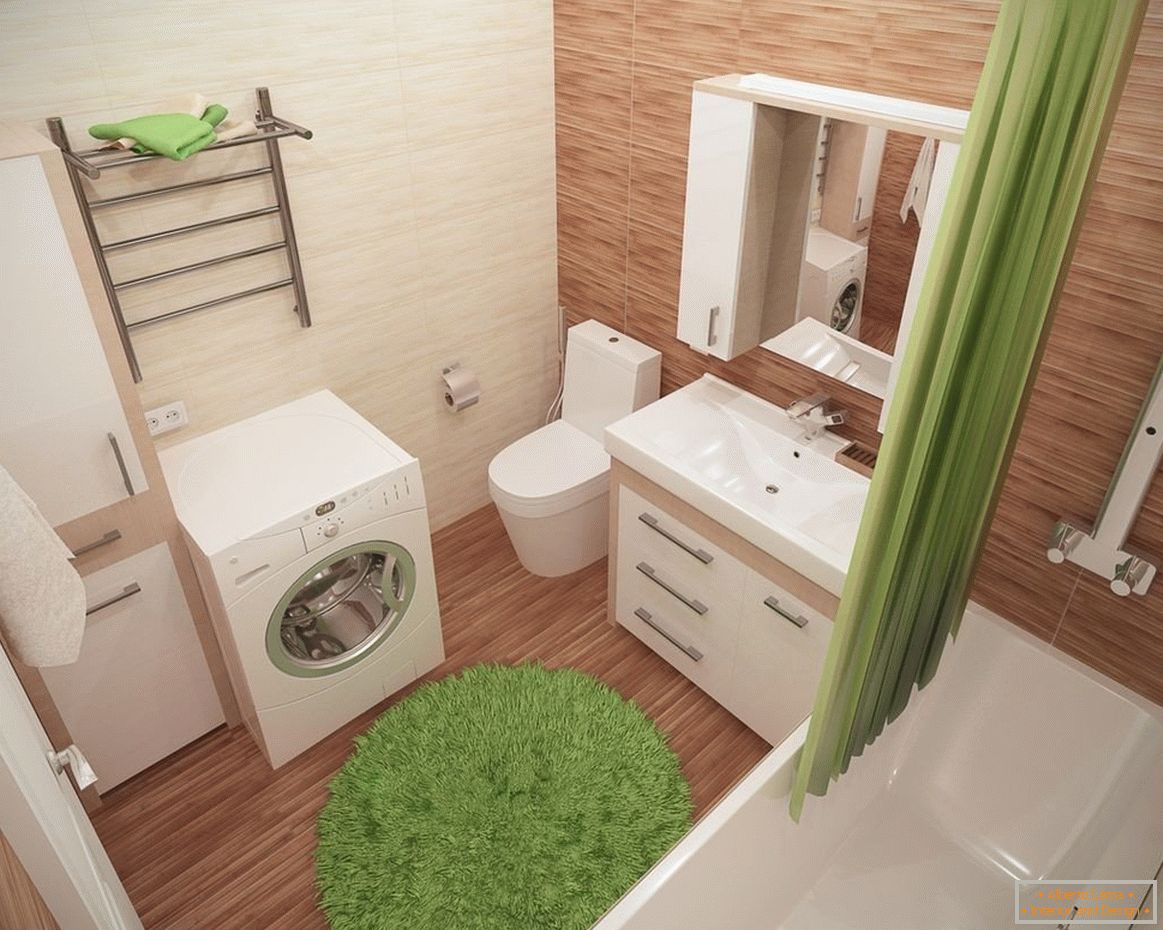Lep dizajn kopalnice 5 m² M