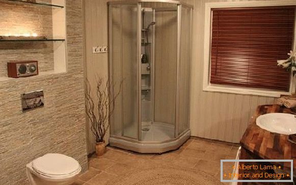 dizajn kopalnice z straniščem in pralnim strojem, foto 8