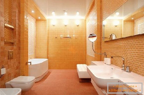 oblikovanje ozke kopalnice skupaj z straniščem, foto 36