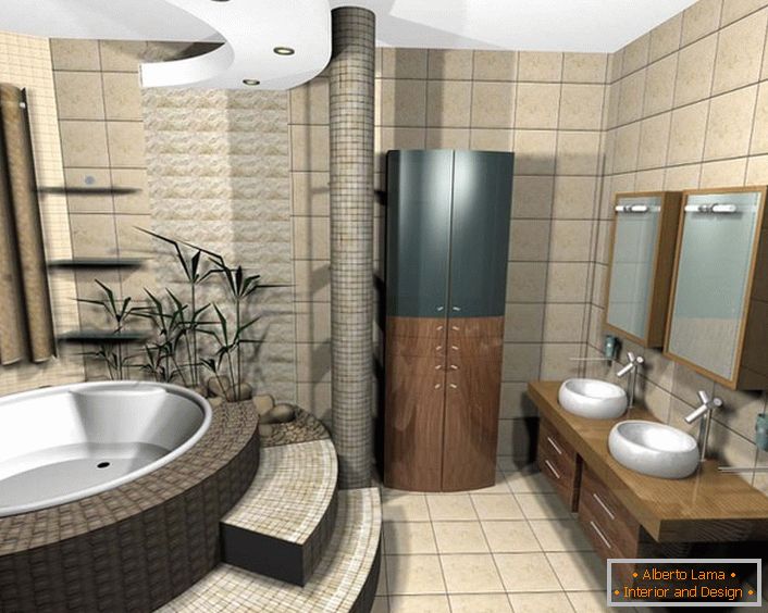 Projektna kopalnica v slogu študentskega oblikovanja v šoli Art Nouveau.