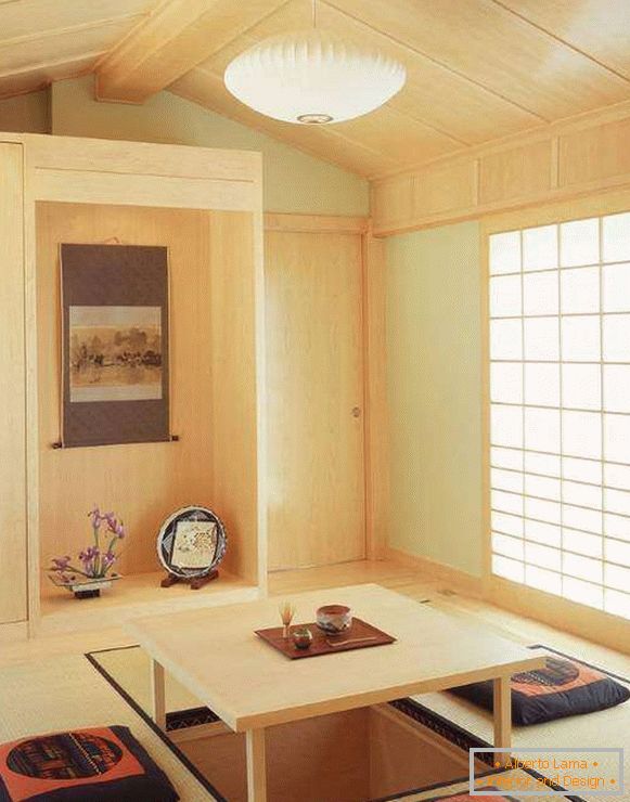 Nenavadna notranjost - etnični slog Japonske