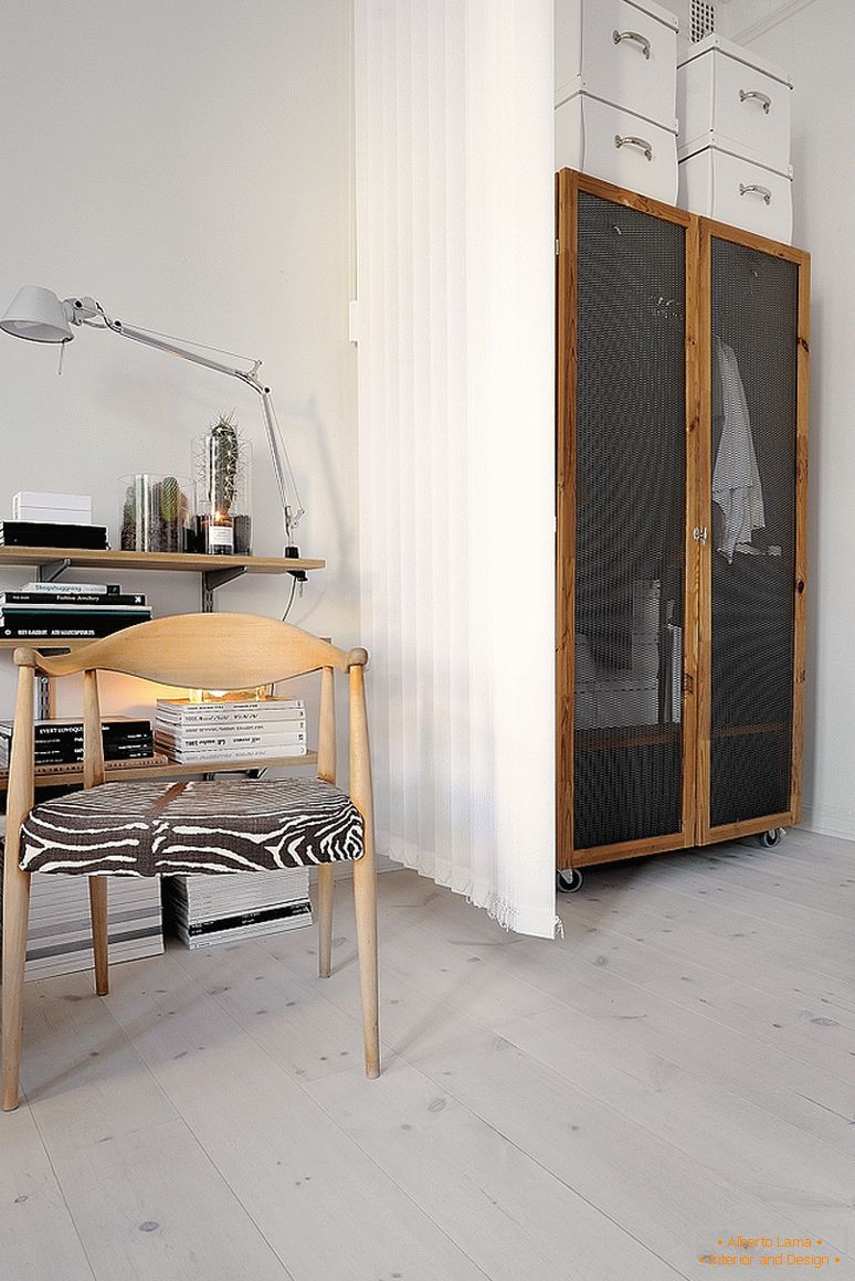 Dnevna soba luksuznih malih apartmajev na Švedskem