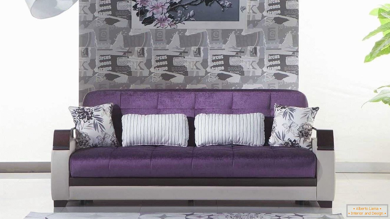 Luksuzna vijolična kavč