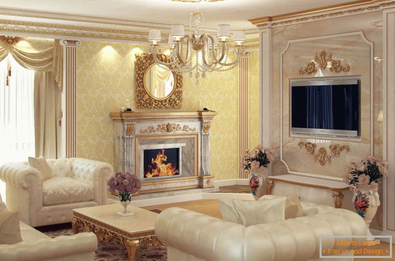 foto-notranjost-dnevna soba v klasičnem slogu
