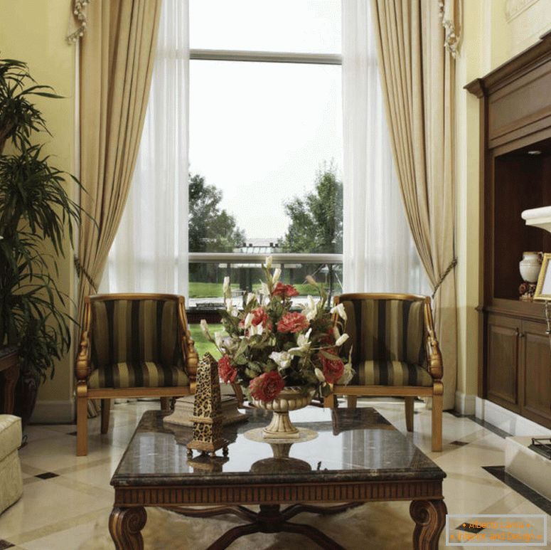 Baročna dnevna soba - 75 fotografij nenavadnega oblikovanja