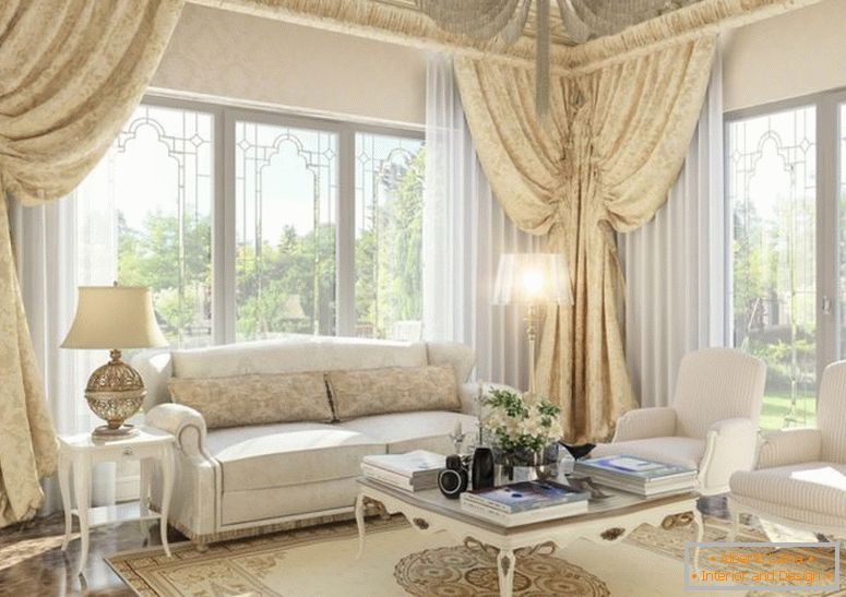 Dnevna soba v slogu provence - 80 fotografij nenavadnih