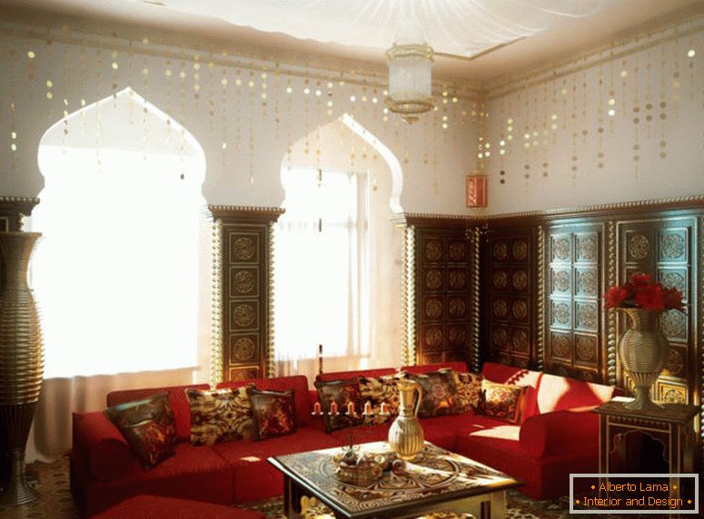 Maroški slog v notranjosti