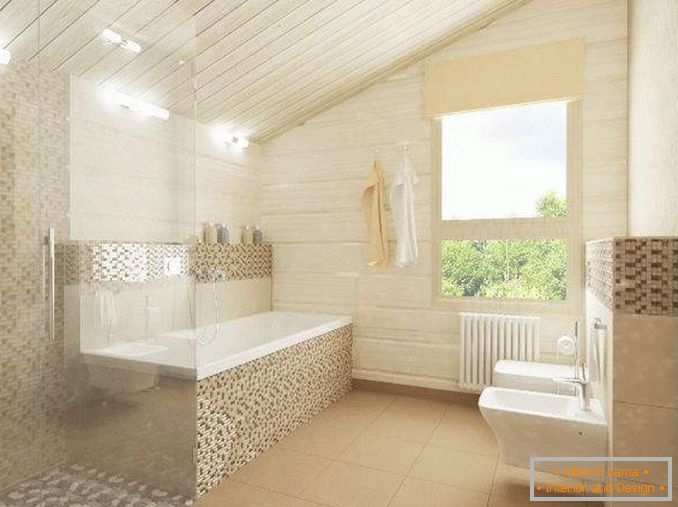 Notranjost majhne zasebne hiše - oblikovanje kopalnice