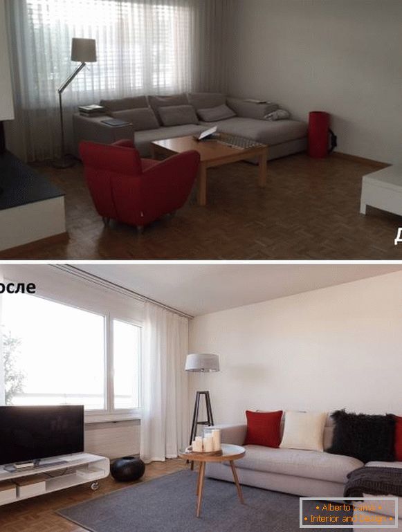 Kako lepo urediti pohištvo v dvorani - fotografije pred in po