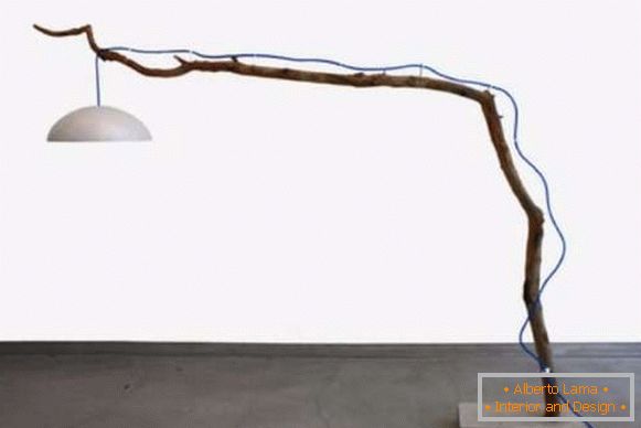 Talna svetilka z lastnimi rokami - fotografija talne svetilke