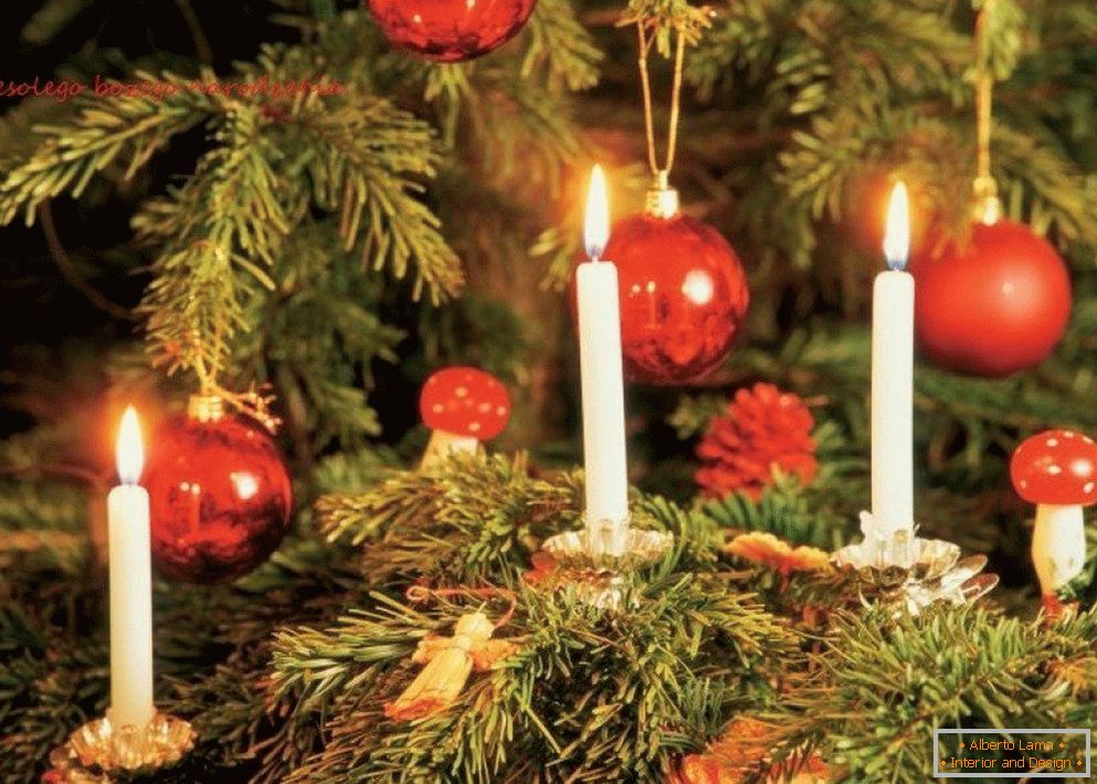 Sveče na božično drevo