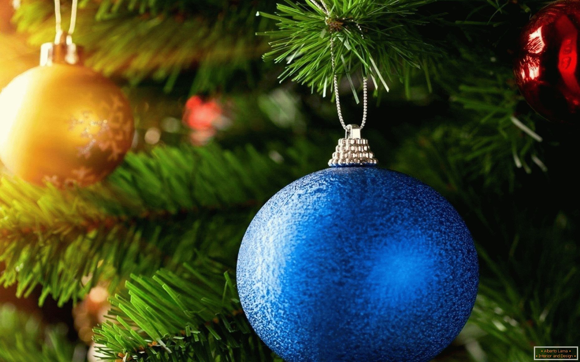 Modra božična žoga