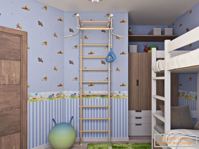 Lepa zasnova majhne otroške sobe