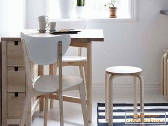 miza, kuhinja, zložljiva lesena, fotografija 47