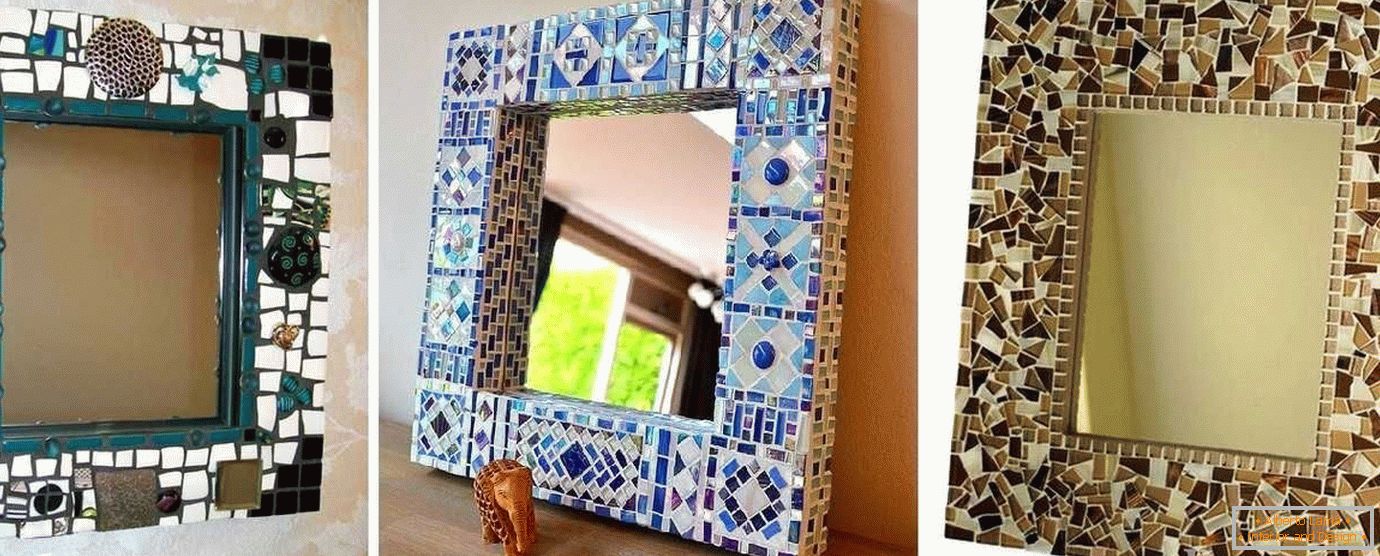 Okvirji za ogledalo iz mozaika