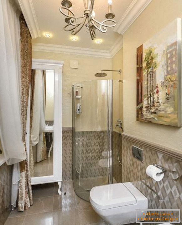 Lepa kopalnica - fotografija kombinirane kopalnice v apartmaju