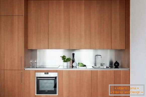 Moderna kuhinja design v majhnih studio apartmajev 30 кв м