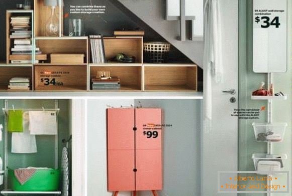 Udobne police in omare za shranjevanje IKEA 2015