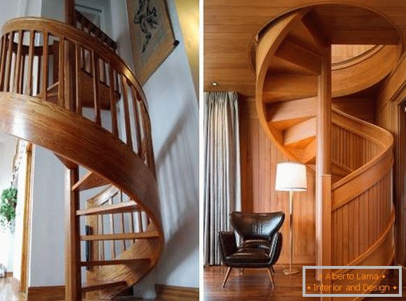 Vlečemo stopnišča lesa v zasebni hiši