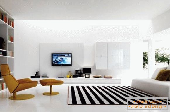 svetla minimalistična dnevna soba