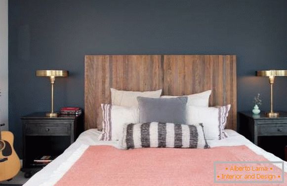 Модная спальня 2017 с декором в стinле ретро