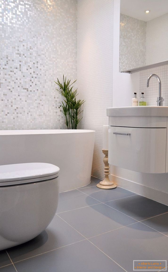 Mozaik za kopalnico - 100 fotografij idej, kako okrasiti