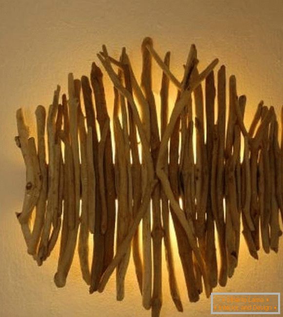 stenska svetilka iz lesa z lastnimi rokami, foto 12