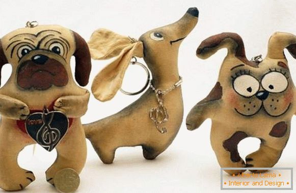 ročno izdelan božični igrač pes z rokami, fotografija 18