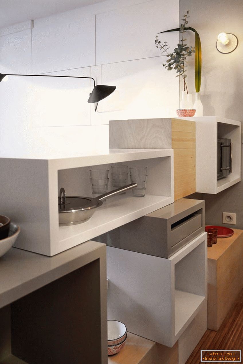 Kuhinja eleganten majhen studio apartma