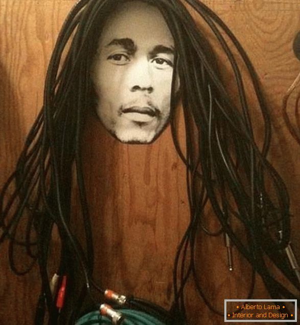 Žice v obliki Bob Marley las